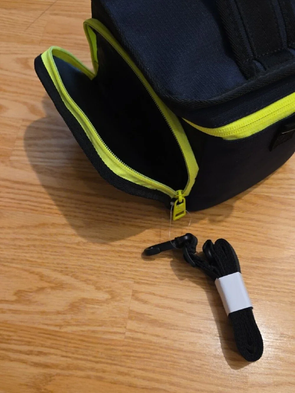 Puma Navy and Neon Yellow 6 Can Lunch Bag